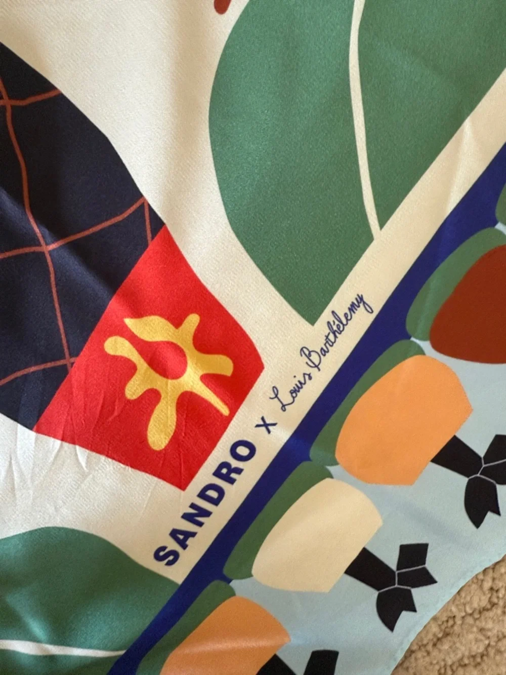 Sandro x Louis Barthélemy Silk Scarf